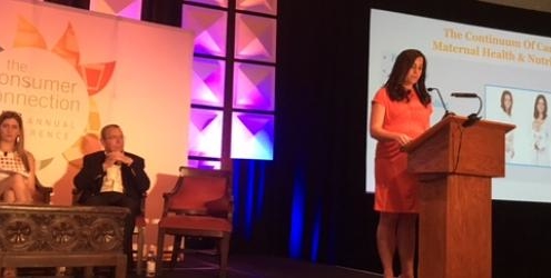 Woman in a conference
