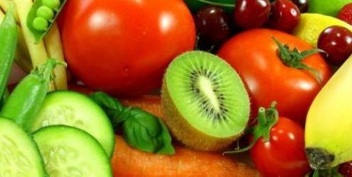 Fresh fruits and veggies
