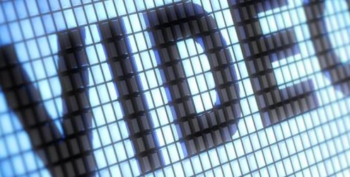 Word video on screen